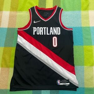 Nike Blazers NBA Damian Lillard 75th Anniversary Pro Cut Icon Edition Jersey